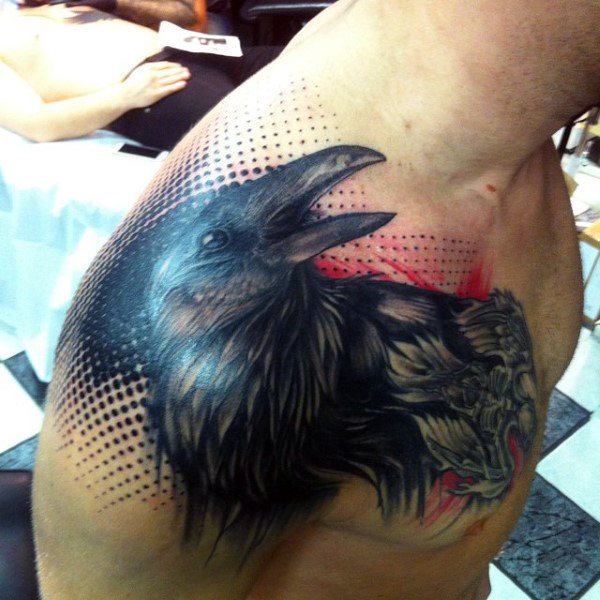 tatuagem corvo 170