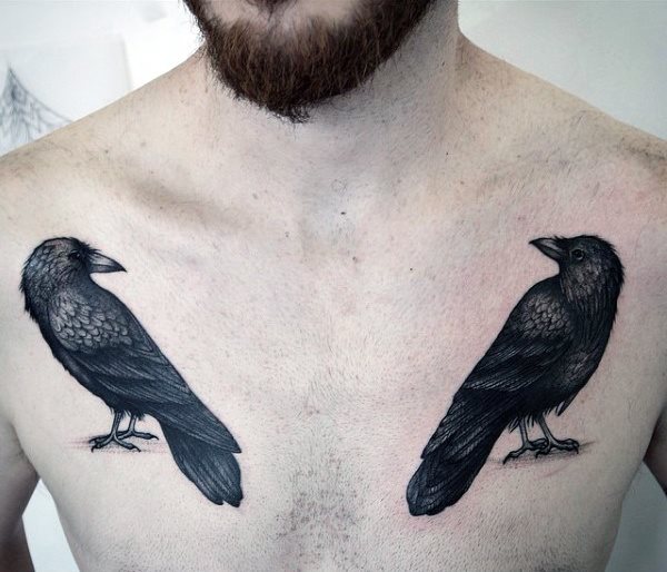 107 tatuagens de corvos (com o seu significado)