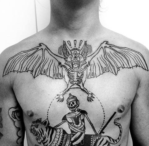 tatuagem morcego 146