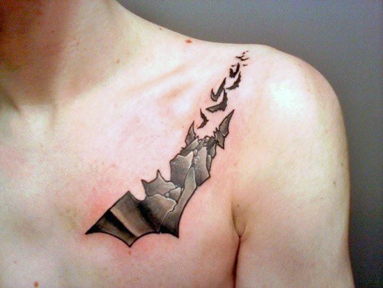 tatuagem morcego 166