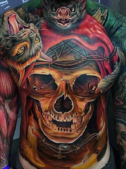 tatuagem morcego 258
