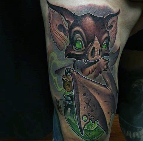 tatuagem morcego 82