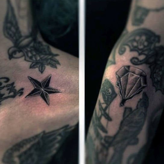 tatuagem estrela 407