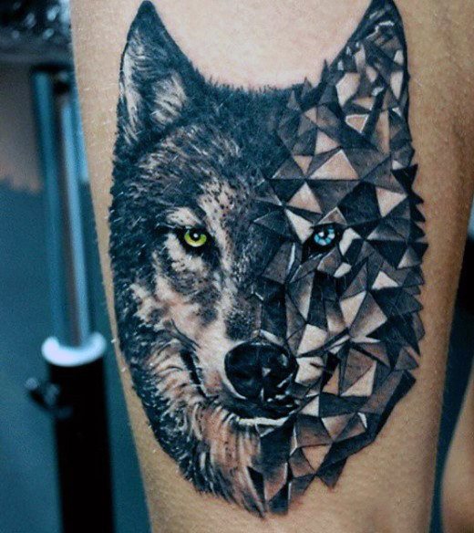 tatuagem lobo 338