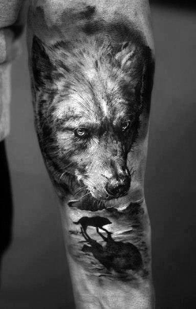 tatuagem lobo 407