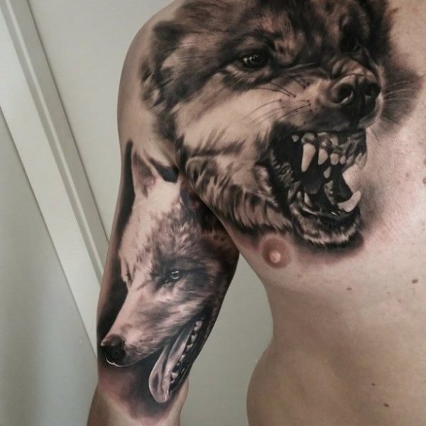 tatuagem lobo 581