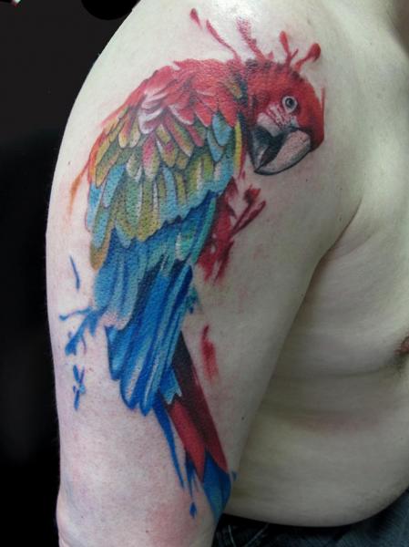 tatuagem papagaio 110