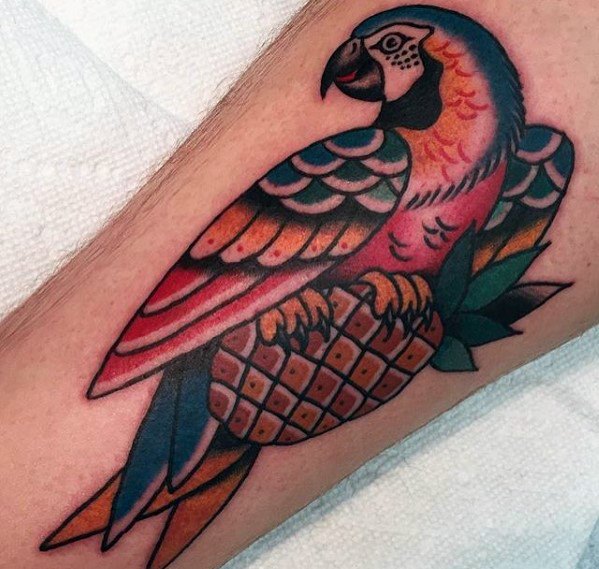 tatuagem papagaio 185