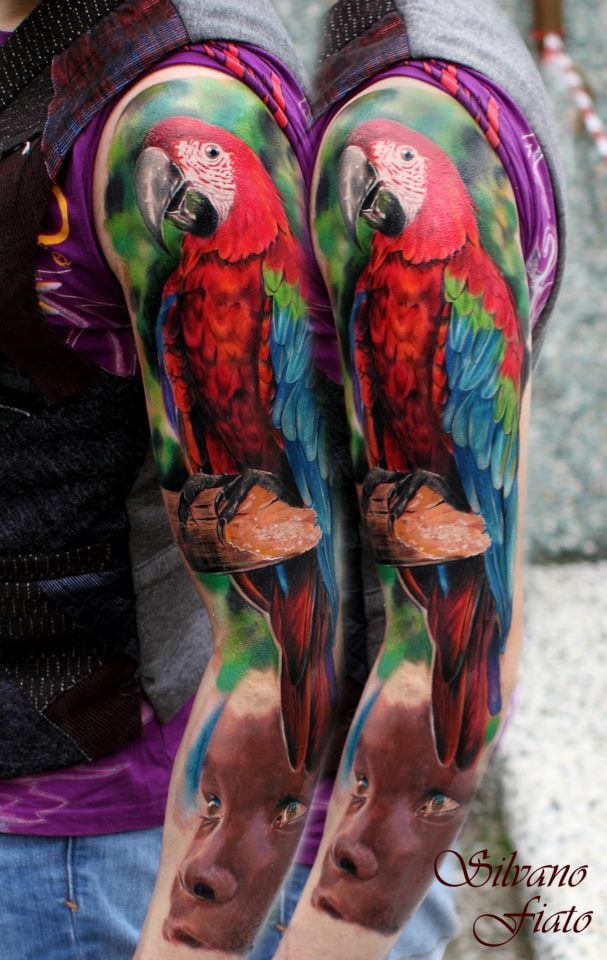 tatuagem papagaio 191