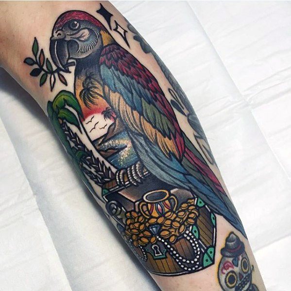 tatuagem papagaio 233