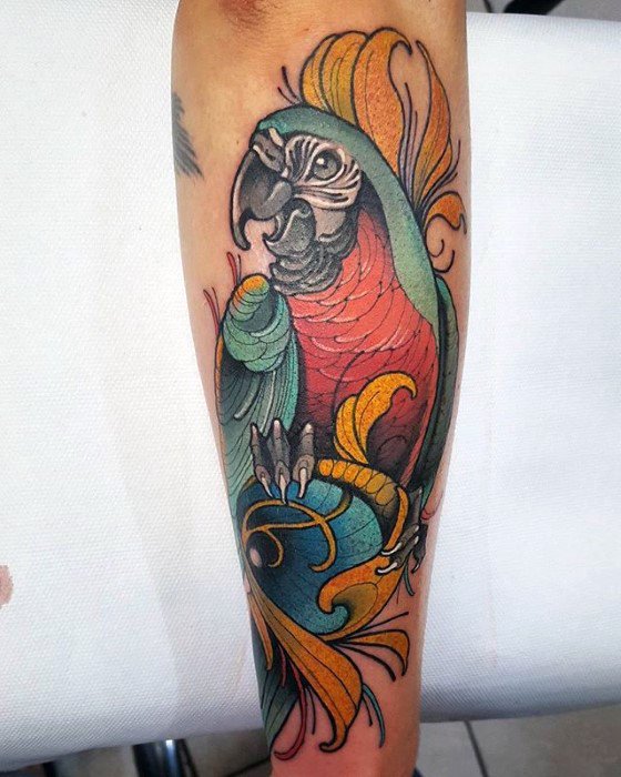 tatuagem papagaio 293
