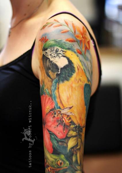 tatuagem papagaio 380