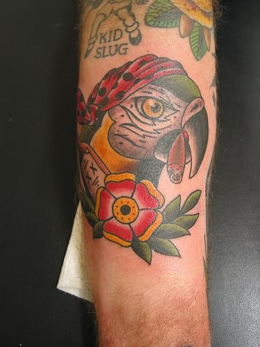 tatuagem papagaio 410