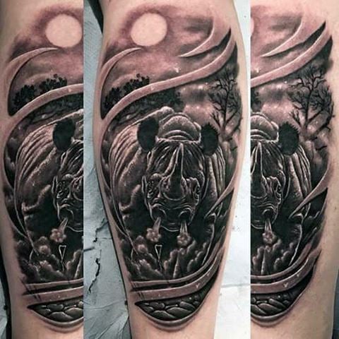 tatuagem rinoceronte 176