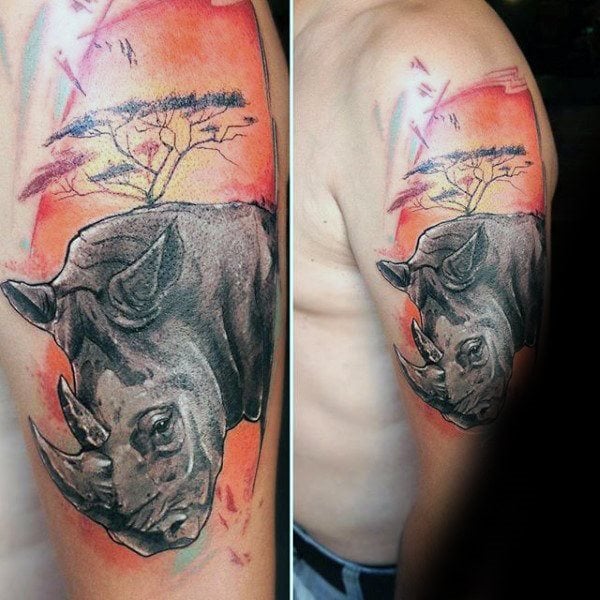 tatuagem rinoceronte 200
