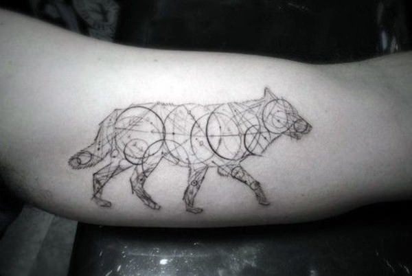 tatuagem lobo 188