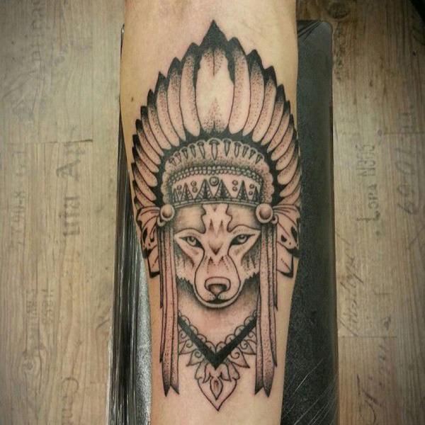 tatuagem lobo 217