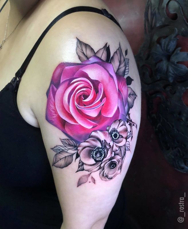 tatuagem rosa 139