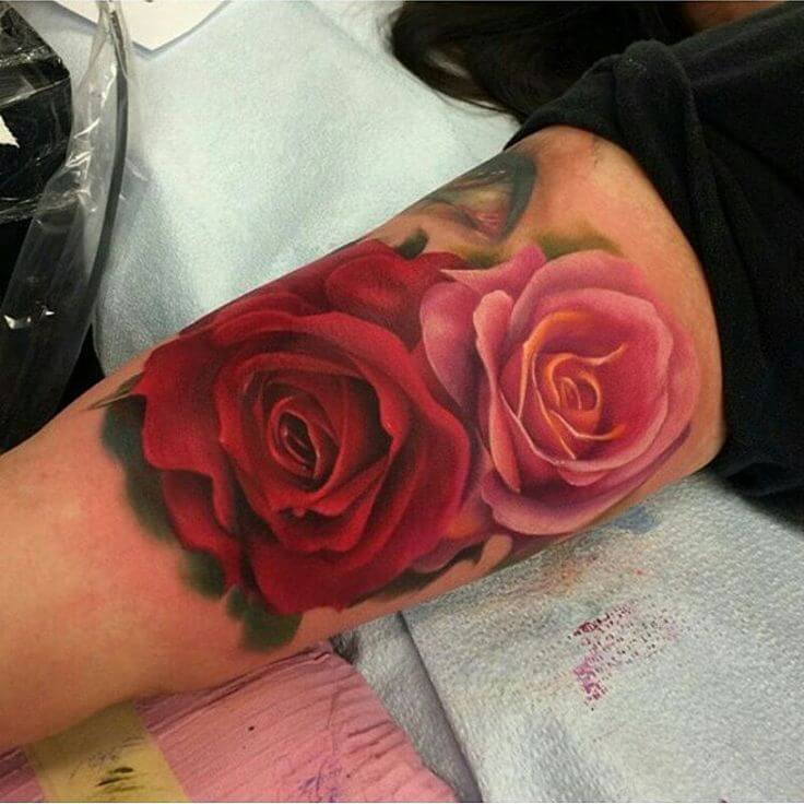 115 tatuagens de rosas (e os seus significados)