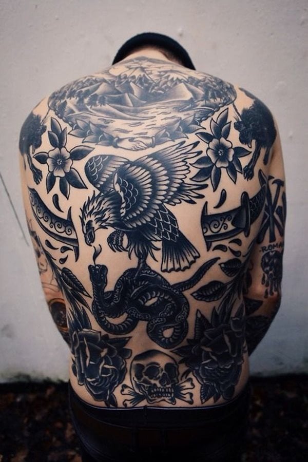 160 tatuagens de águias (e o seu significado): 8 tipos