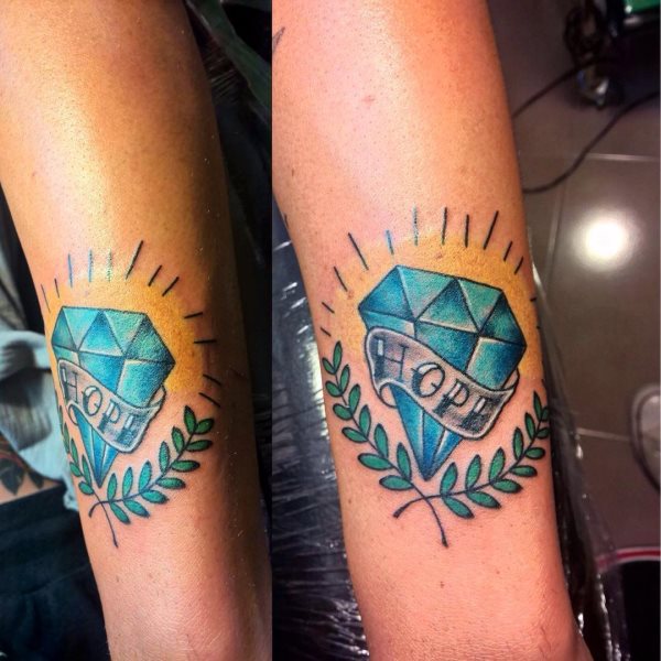 tatuagem diamante 188