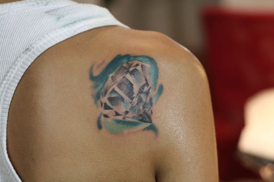 tatuagem diamante 263