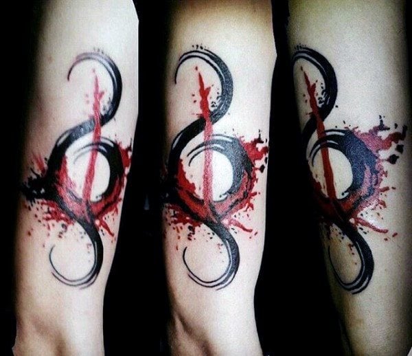 tatuagem nota musical 12