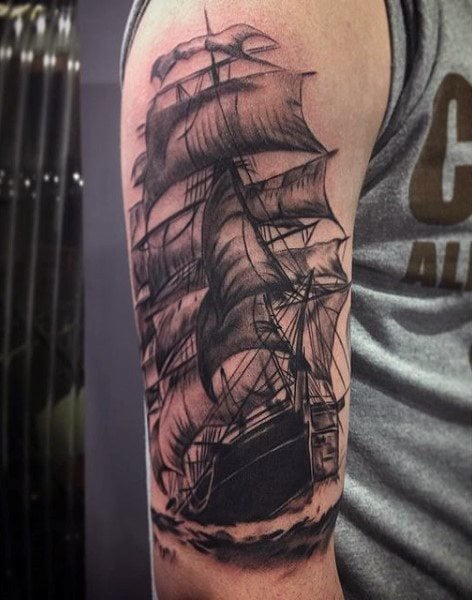 tatuagem barco navio 13