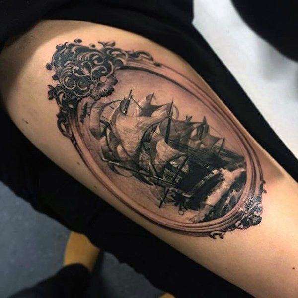 tatuagem barco navio 142