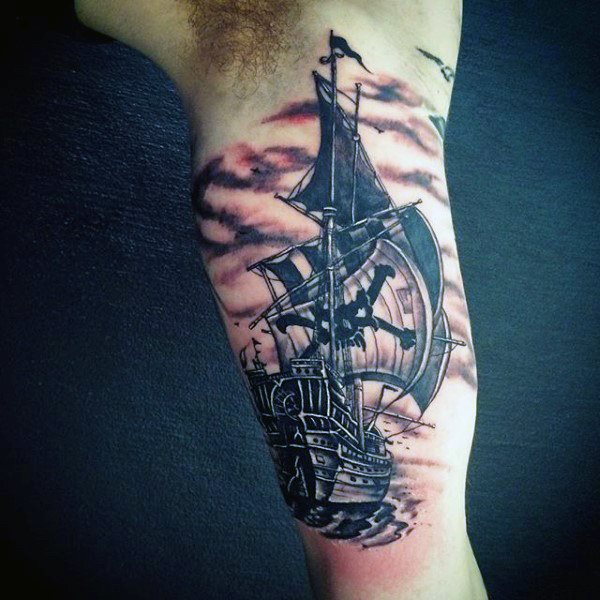 tatuagem barco navio 166