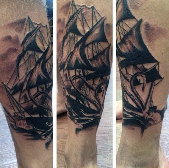 tatuagem barco navio 169
