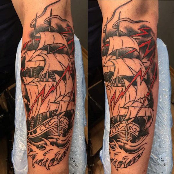 tatuagem barco navio 181
