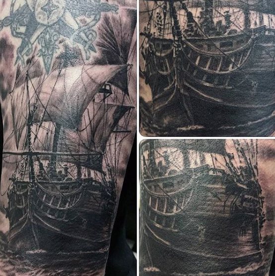 tatuagem barco navio 31