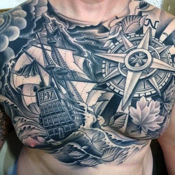 tatuagem barco navio 34