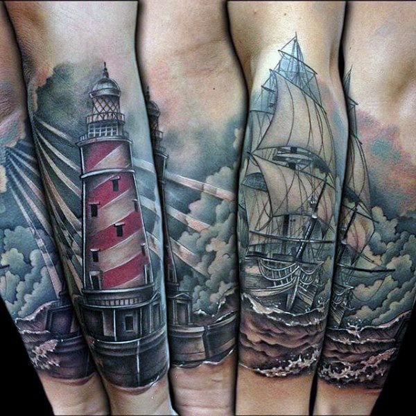 tatuagem barco navio 43