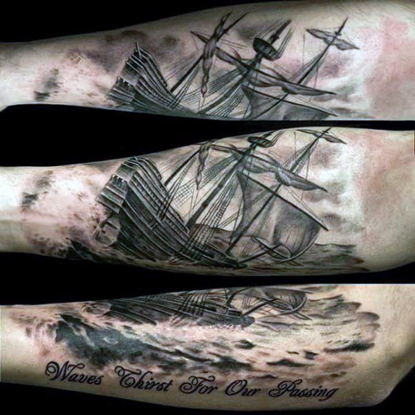 tatuagem barco navio 52