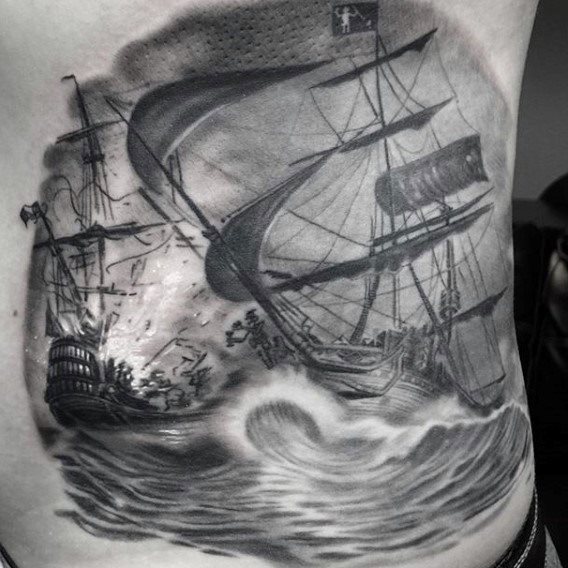 tatuagem barco navio 55