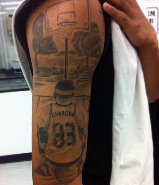 tatuagem basquete 55