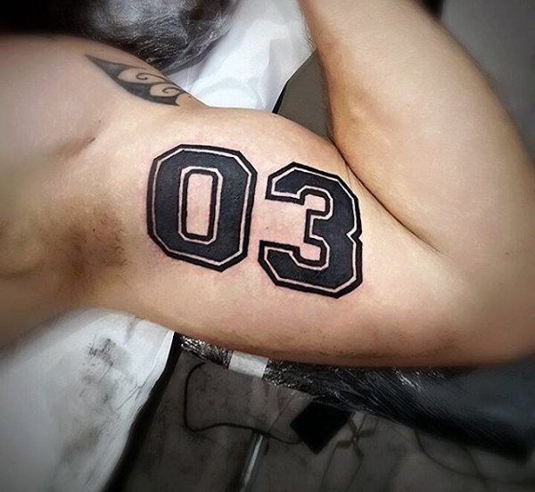 tatuagem numeros 48