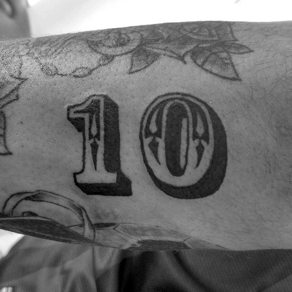 tatuagem numeros 90