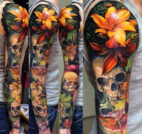 tatuagem flor de lotus 259