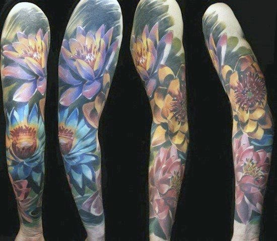 tatuagem flor de lotus 286