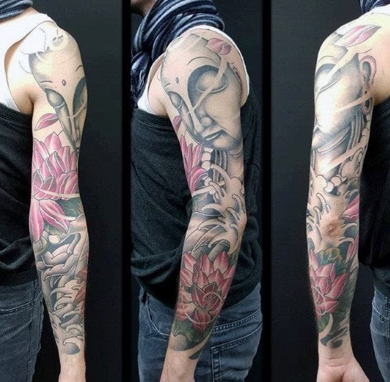 tatuagem flor de lotus 82