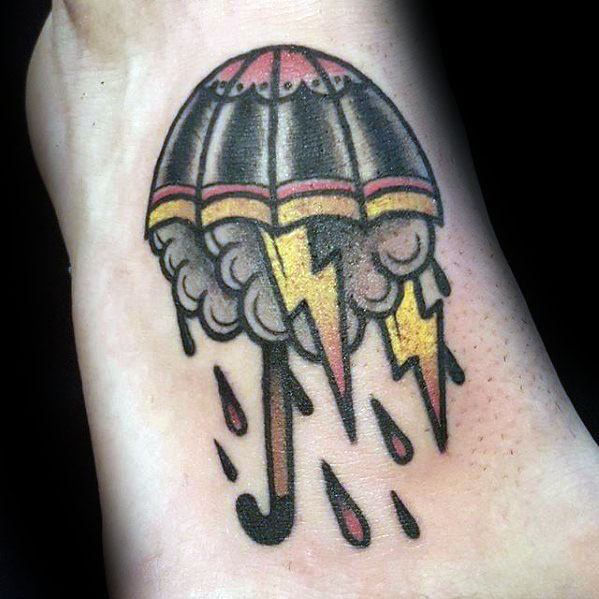 tatuagem guarda chuva 154