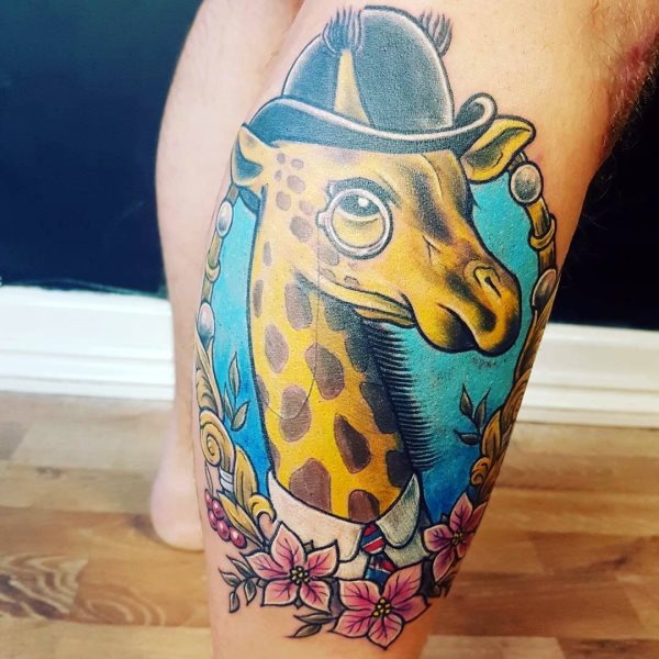 tatuagem girafa 118