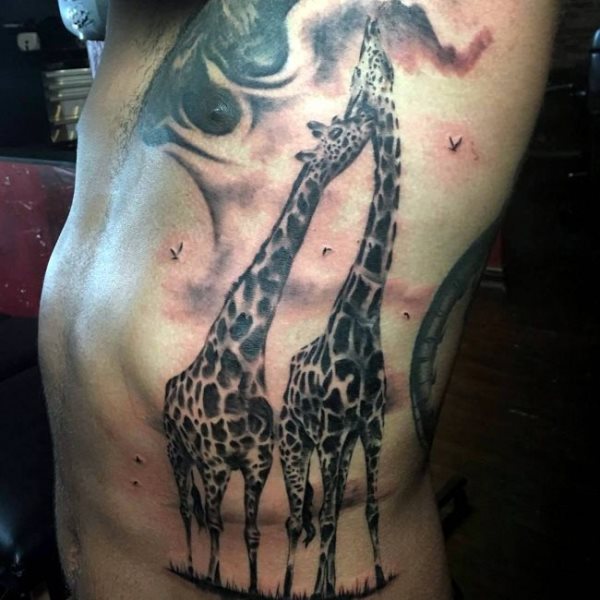 tatuagem girafa 140