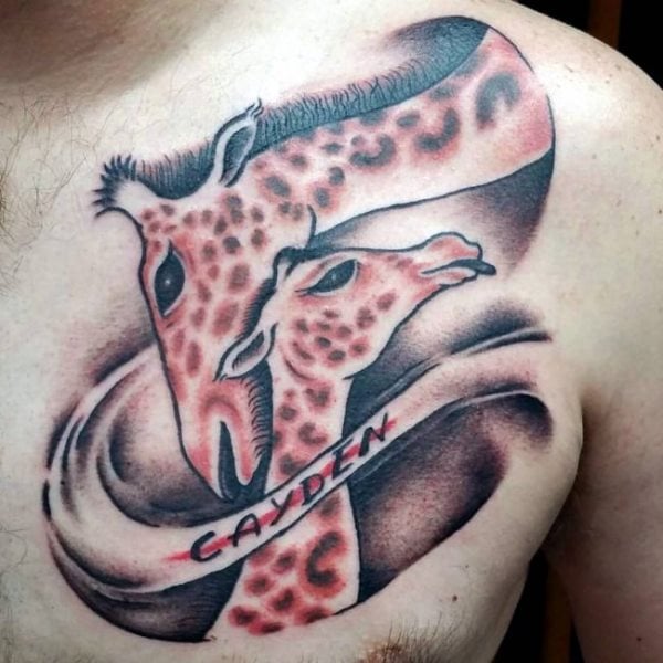 tatuagem girafa 158