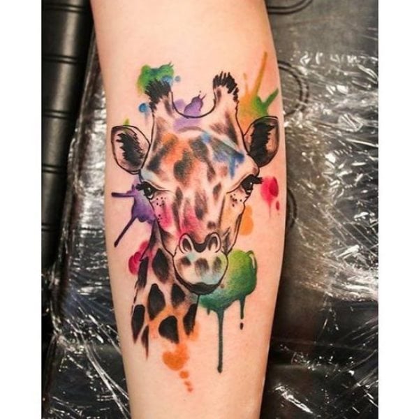 tatuagem girafa 162