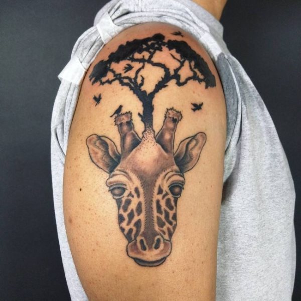tatuagem girafa 172