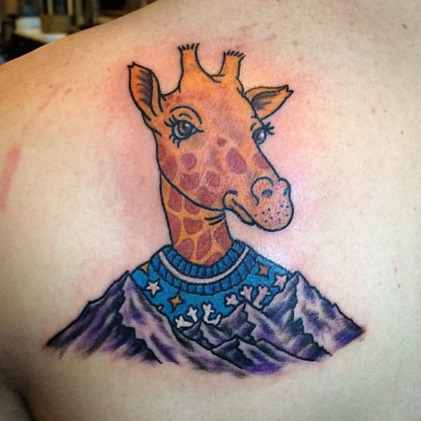 tatuagem girafa 178